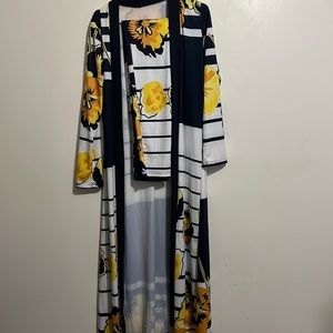 Two piece multi colored